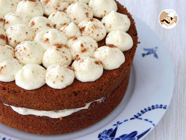 Carrot Cake mit Walnüssen : saftiger Karottenkuchen - Zubereitung Schritt 11