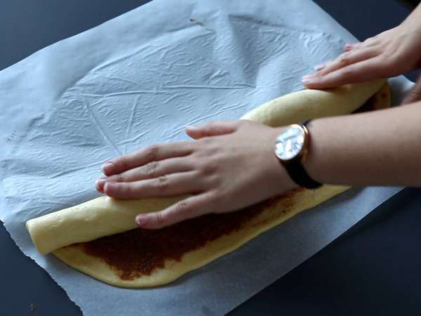 Zimtschnecken mit Frischkäse-Frosting : fluffige Cinnamon Rolls - Zubereitung Schritt 6