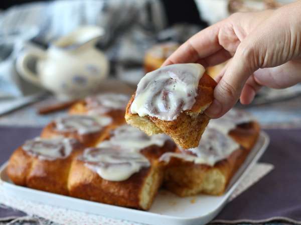 Zimtschnecken mit Frischkäse-Frosting : fluffige Cinnamon Rolls - Zubereitung Schritt 14