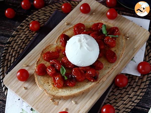Bruschetta aus gerösteten Tomaten und Burrata - Zubereitung Schritt 4