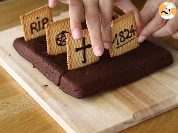 Halloween - Brownie Friedhof - Zubereitung Schritt 5