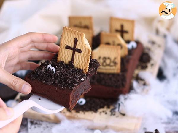 Halloween - Brownie Friedhof - Zubereitung Schritt 7