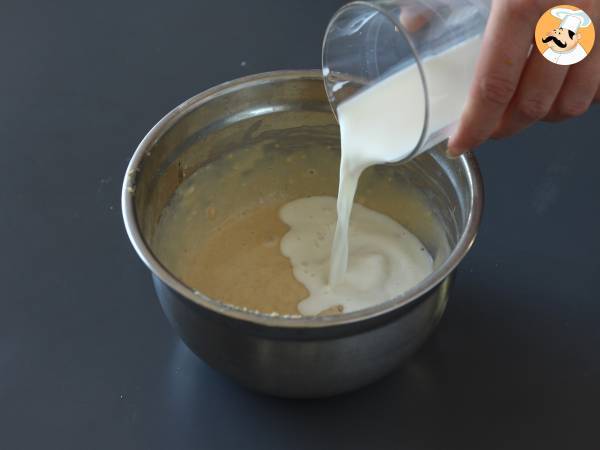 Pfannkuchen mit Äpfeln ohne Zuckerzusatz - Zubereitung Schritt 2