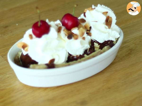 Banana Split, das berühmte Eisdessert - Zubereitung Schritt 3
