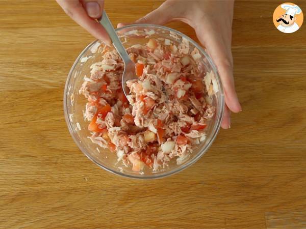 Samoussas Thunfisch und Tomaten - Zubereitung Schritt 1