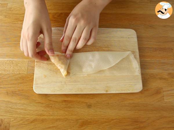 Samoussas mit Äpfeln und Zimt - Zubereitung Schritt 3