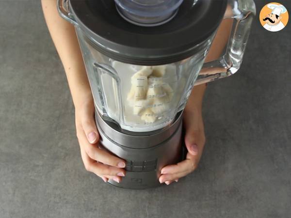Veganer Milchshake mit Bananen - Zubereitung Schritt 2