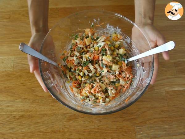 Salpicão - Brasilianischer Salat - Zubereitung Schritt 6