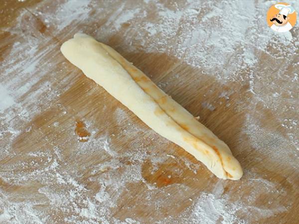 Geflochtene Brioches mit Aprikosen - Zubereitung Schritt 3