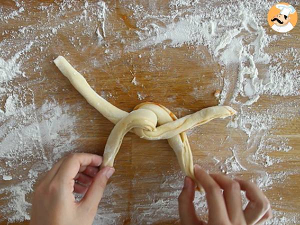 Geflochtene Brioches mit Aprikosen - Zubereitung Schritt 5