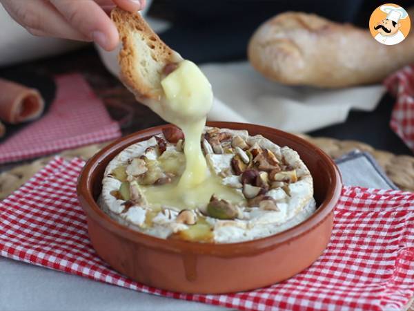 Gebratener Camembert, Honig und Nüsse - Zubereitung Schritt 4