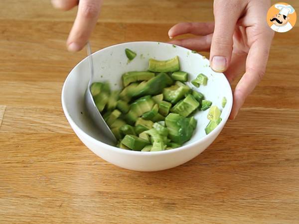 Verrines mit geräuchertem Lachs und Avocado - Zubereitung Schritt 2