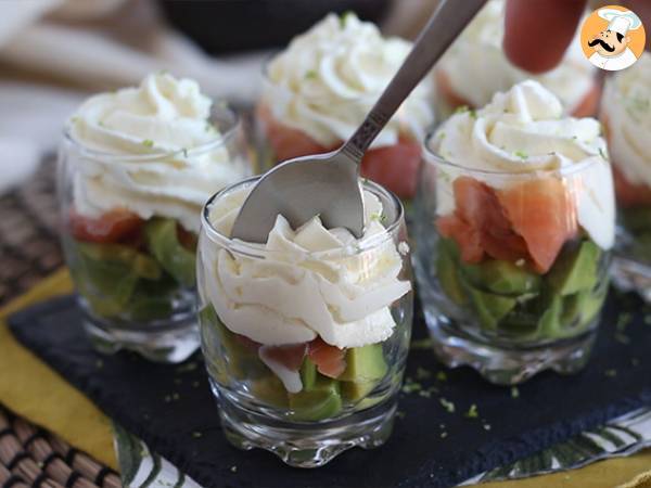 Verrines mit geräuchertem Lachs und Avocado - Zubereitung Schritt 6