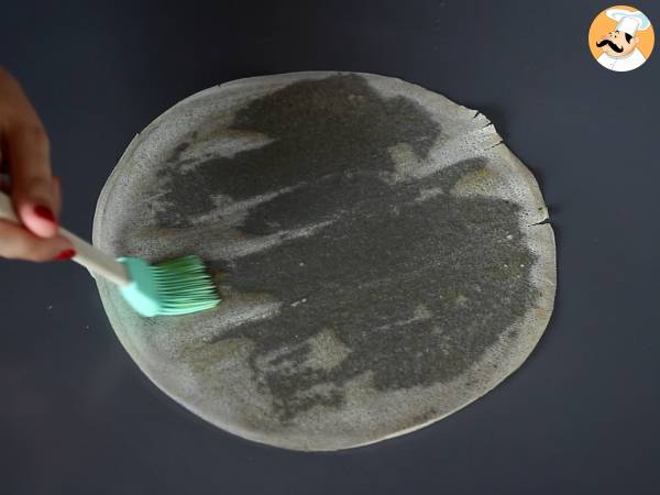 Feta Saganaki, das griechische Rezept für knusprige Feta mit Honig - Zubereitung Schritt 1