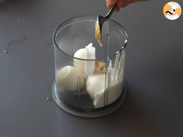 Leichte Mayonnaise mit hartgekochten Eiern und ohne Öl! Perfekt, wenn man keine rohen Eier essen kann. - Zubereitung Schritt 2