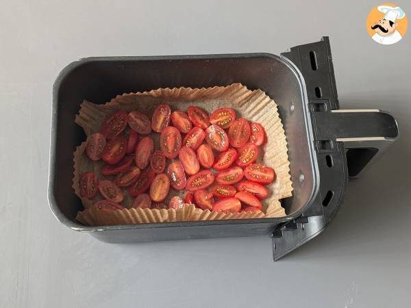 Confit-Tomaten in der Fritteuse - Zubereitung Schritt 3