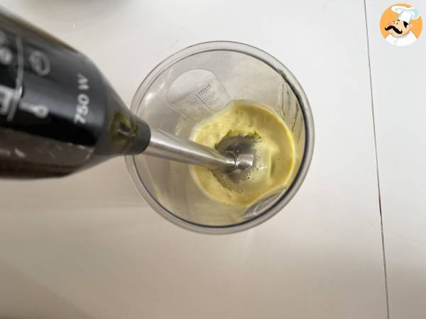 Hausgemachte Mayonnaise mit Olivenöl - Zubereitung Schritt 3
