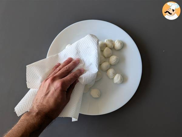 Mozzarelline in der Heißluftfritteuse - Zubereitung Schritt 1