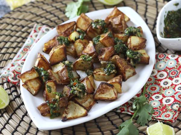 Knusprige Ofenkartoffeln mit Chimichurri : einfaches Rezept - Zubereitung Schritt 7