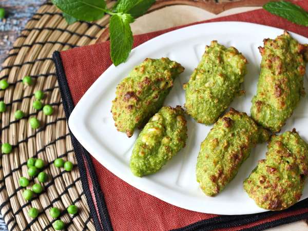 Erbsen-Feta-Bällchen aus dem Airfryer : schnell und vegetarisch - Zubereitung Schritt 8