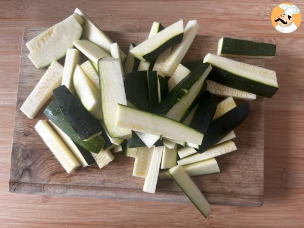 Zucchinifrites im Air Fryer - Zubereitung Schritt 1