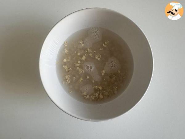 Overnight oat rote Früchte und Schokolade, ein gesundes und sättigendes Frühstück! - Zubereitung Schritt 1