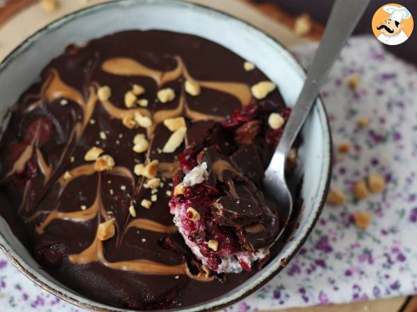 Overnight oat rote Früchte und Schokolade, ein gesundes und sättigendes Frühstück! - Zubereitung Schritt 8