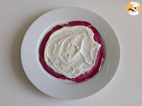Rote-Bete-Crepes-Rollen mit Ricotta und Rucola - Zubereitung Schritt 6