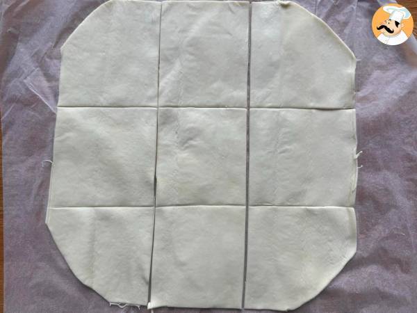 Mini-Blätterteigtaschen mit Spinat und Ziegenkäse - Zubereitung Schritt 6