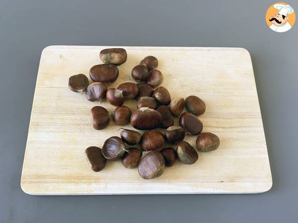 Kastanien in der Heißluftfritteuse geröstet - Zubereitung Schritt 1