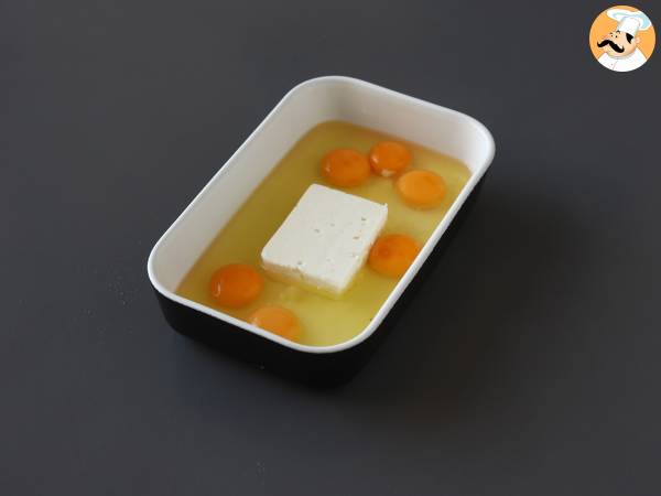 Weicher und super proteinreicher Wrap mit Ei und Feta - Zubereitung Schritt 2