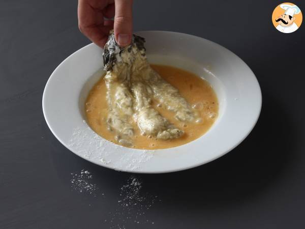 Aubergine mit Paniermehl paniert Panko façon katsu japanisches Curry, aber vegetarisch - Zubereitung Schritt 6