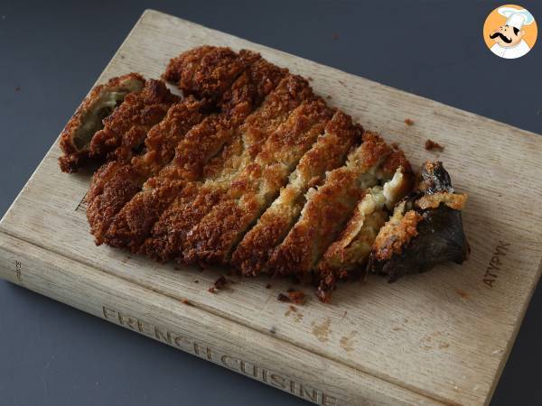 Aubergine mit Paniermehl paniert Panko façon katsu japanisches Curry, aber vegetarisch - Zubereitung Schritt 15