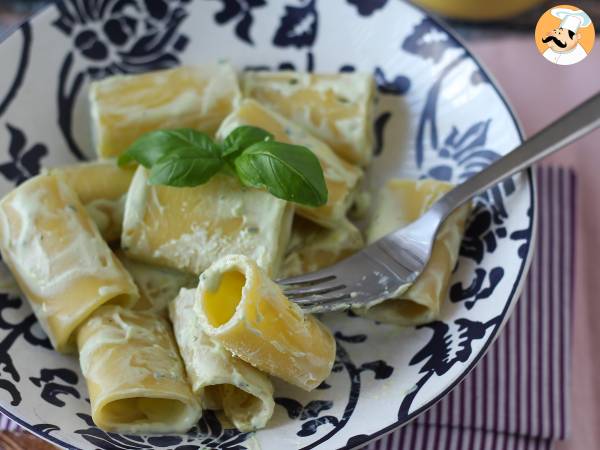 Nudeln mit Ricottacreme und Basilikum - Zubereitung Schritt 7