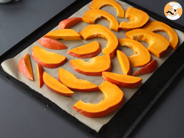 Kürbis-Tatin mit Ziegenkäse und Honig - Zubereitung Schritt 3