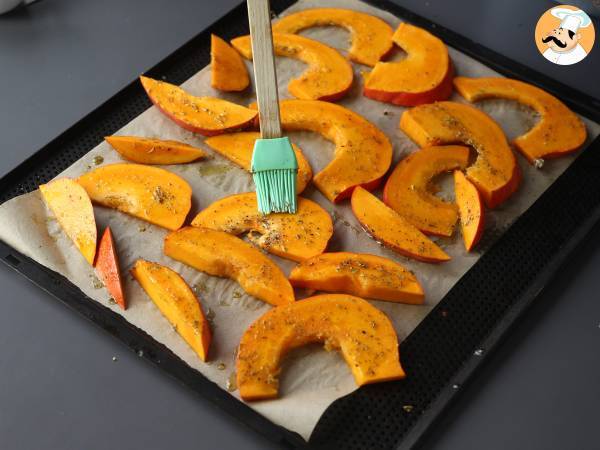 Kürbis-Tatin mit Ziegenkäse und Honig - Zubereitung Schritt 4