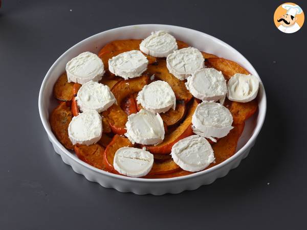 Kürbis-Tatin mit Ziegenkäse und Honig - Zubereitung Schritt 8