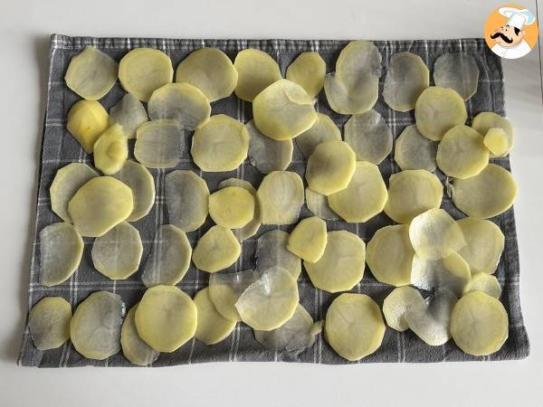 Kartoffelchips aus der Mikrowelle - Zubereitung Schritt 4