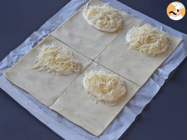 Blätterteigpastete mit Käse: Ein supereinfaches Rezept für eine leckere Mahlzeit - Zubereitung Schritt 4