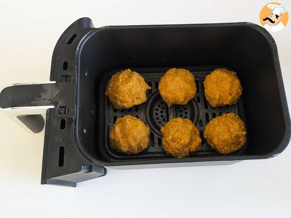 Kürbisfrikadellen in der Fritteuse - Zubereitung Schritt 6