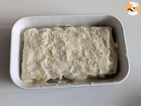 Cannelloni mit Champignons und Wurst - Zubereitung Schritt 12