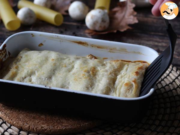 Cannelloni mit Champignons und Wurst - Zubereitung Schritt 13