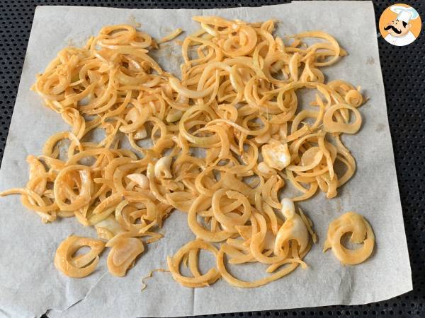 Wie macht man knusprige Zwiebeln im Backofen? - Zubereitung Schritt 5