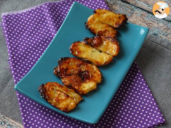 Honig-Halloumi mit Air Fryer gegrillt - Zubereitung Schritt 4