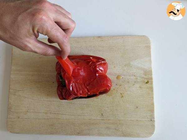 Hummus mit roter Paprika - Zubereitung Schritt 4