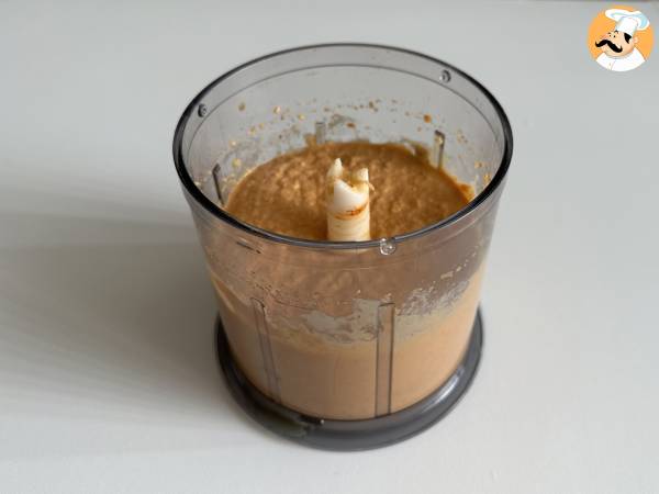 Hummus mit roter Paprika - Zubereitung Schritt 6