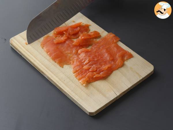 Erfrischende Sommertorte: Ricotta, Gurke und Räucherlachs - Zubereitung Schritt 6