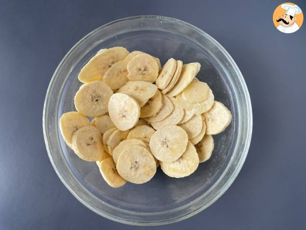 Kochbananenchips in der Heißluftfritteuse - Zubereitung Schritt 2