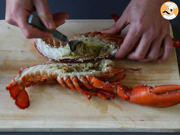 Gebackener Hummer mit Petersilie und Zitrone: Einfachheit und Raffinesse auf dem Tisch. - Zubereitung Schritt 3