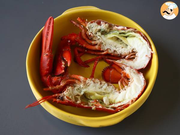 Gebackener Hummer mit Petersilie und Zitrone: Einfachheit und Raffinesse auf dem Tisch. - Zubereitung Schritt 4